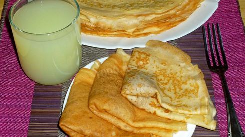 блины на сыворотке тонкие