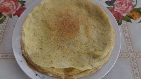 блины с маком и лимонной цедрой