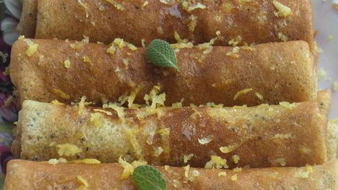 блины с маком и лимонной цедрой
