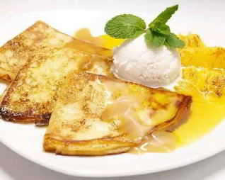 Блины с манговым соусом