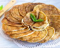 Блины с творогом