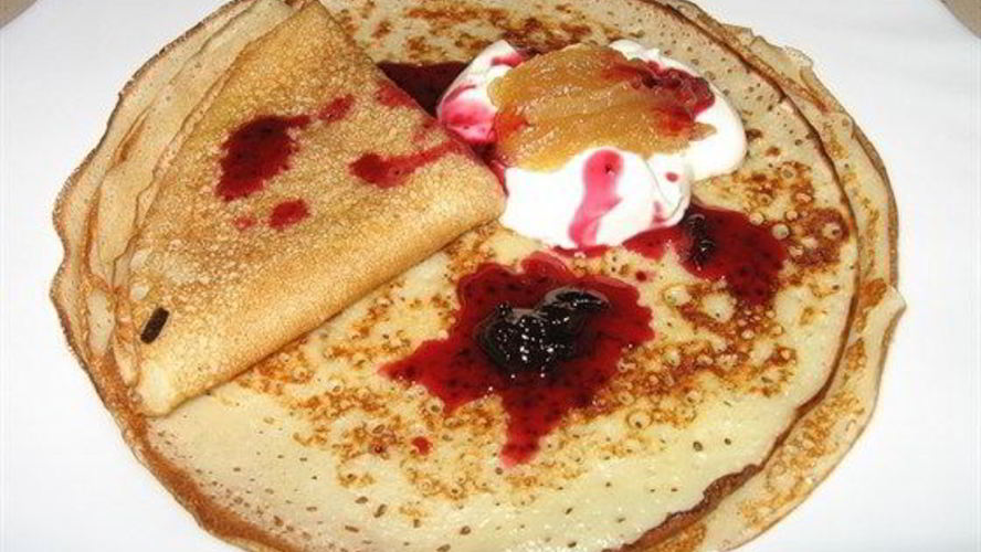 Рецепт французких блинчиков с конфитюром