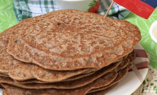 Гречневые блины заварные
