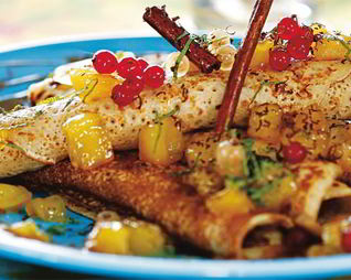 Гречневые бретонские блины с яблоками