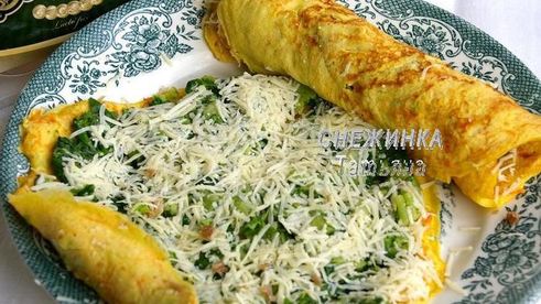 овощные блинчики с сыром джюгас и разными начинками