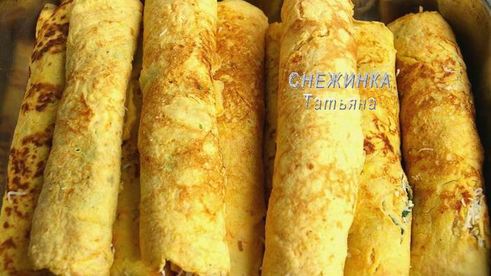 овощные блинчики с сыром джюгас и разными начинками