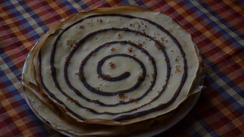 полосатые блинчики