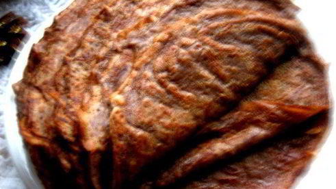 праздничные шоколадные блинчики с творогом