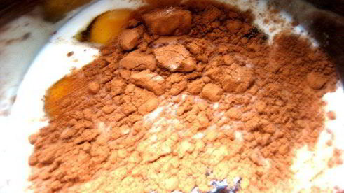 праздничные шоколадные блинчики с творогом