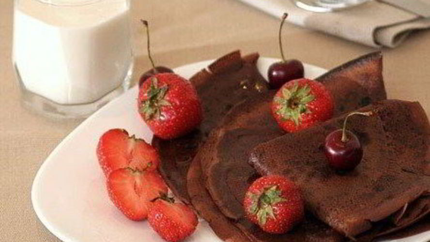 Рецепт шоколадных блинчиков