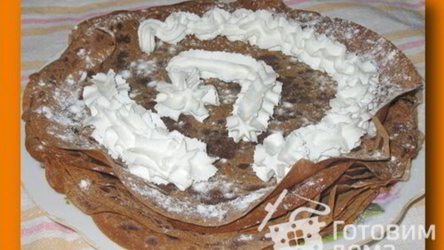 Рецепт шоколадных блинов на пиве