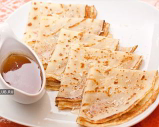 Тонкие блинчики на молоке