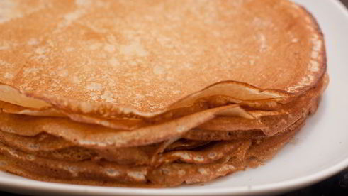 тонкие блинчики на молоке