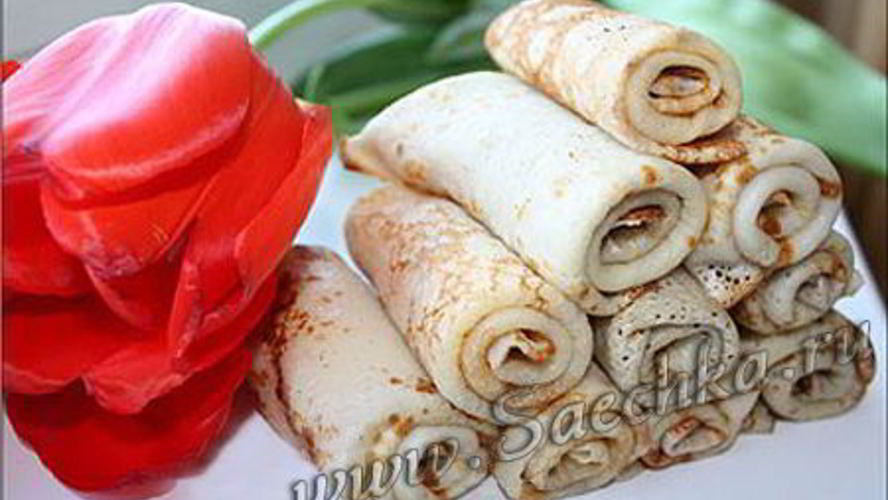 Рецепт тонких блинчиков