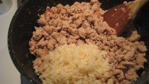 тыквенные блины с мясом