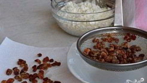 булочка с творогом