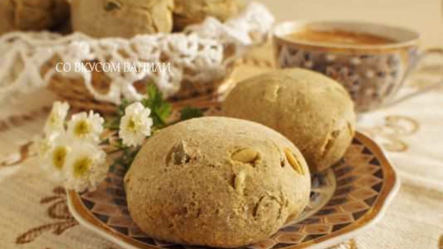 Рецепт булочек бездрожжевых с тыквенными семечками