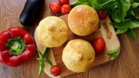 булочки, фаршированные рататуем