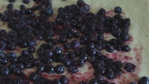 булочки с голубикой