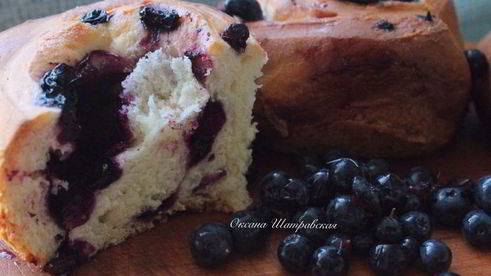 булочки с голубикой