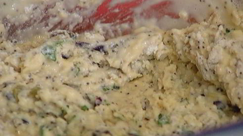 булочки с семечками и зеленью