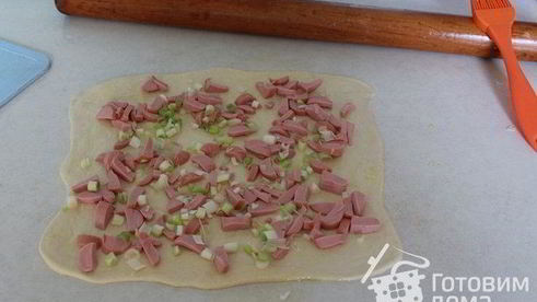 булочки с сосиской