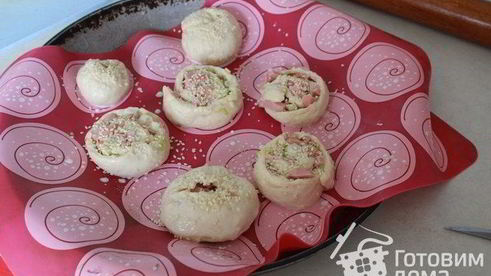 булочки с сосиской