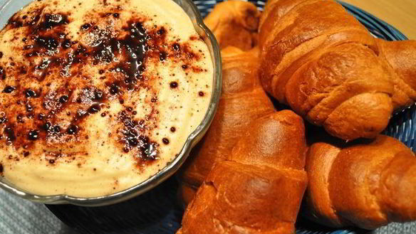 Рецепт Круассанов Morgen и крем Тирамису с домашнего сыра Маскарпоне