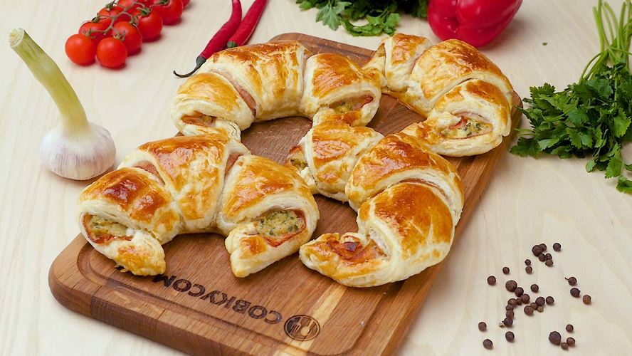 Рецепт круассанов с беконом