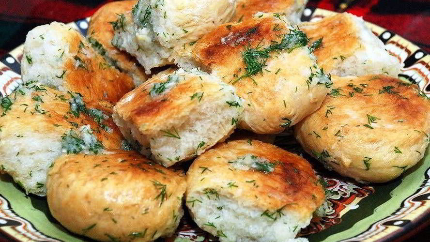 Рецепт пампушек для борща с чесноком