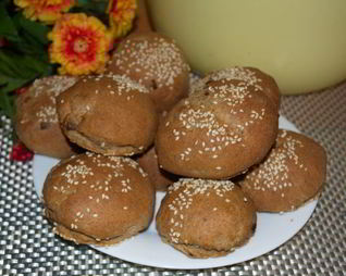 Ржаные булочки с луком в хлебопечке