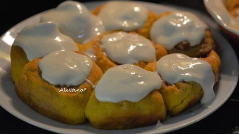 тыквенные булочки с пеканом