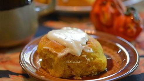 тыквенные булочки с пеканом