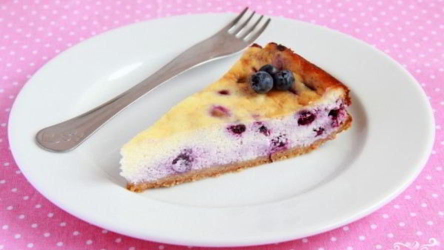 Рецепт черничного чизкейка со сливками