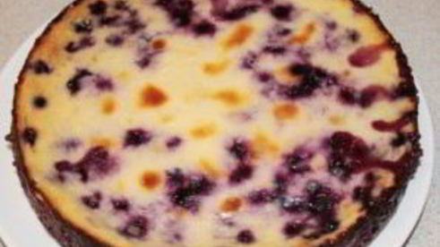 черничный чизкейк со сливками