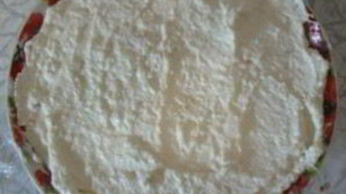 чизкейк без выпечки с персиками