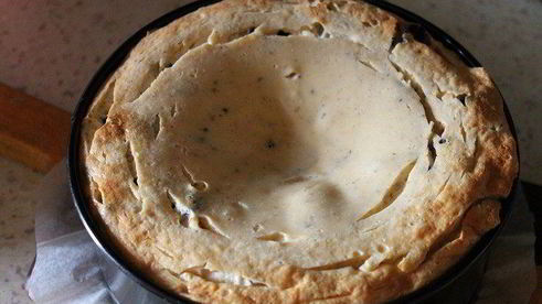 чизкейк из ряженки с печеньем