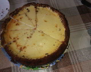 Чизкейк с грушами