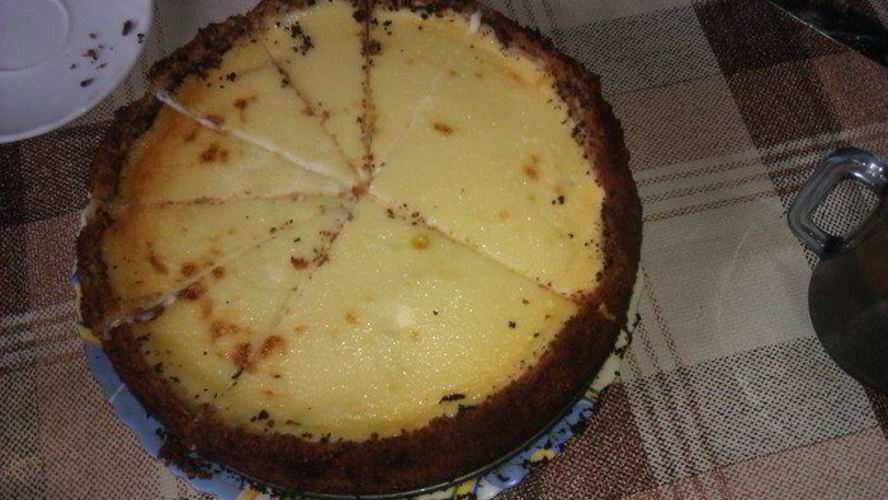 Рецепт чизкейка с грушами