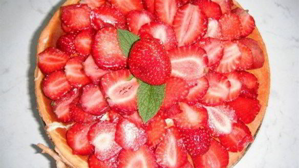 Рецепт Чизкейка с клубникой и белым шоколадом