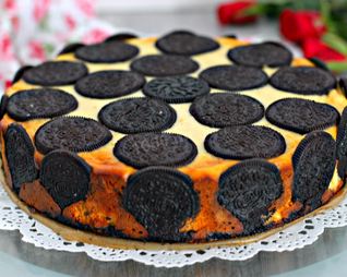 Чизкейк с печеньем орео шоколадным