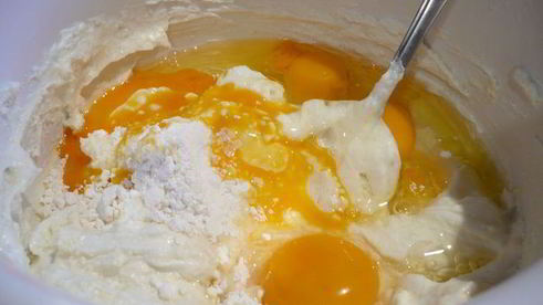 чизкейк с печеными яблоками