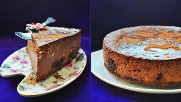 Рецепт Чизкейка с шоколадом и черносливом