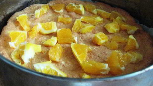 чизкейк с сыром лабне и апельсинами