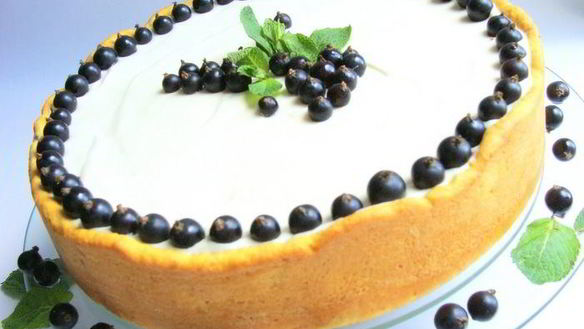 Рецепт Чизкейка со смородиной, маскарпоне и апельсиновым тестом