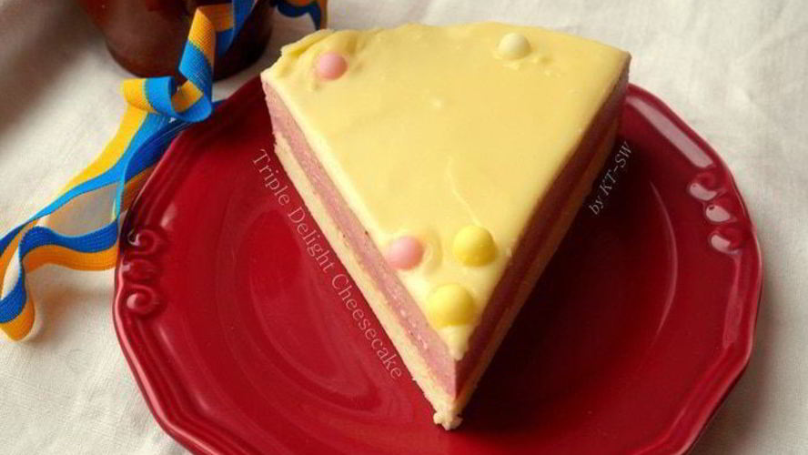 Рецепт чизкейка тройное удовольствие