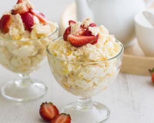 Фруктовый салат-чизкейк