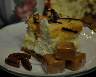 Карамельно-пекановый чизкейк