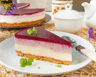 Холодный вишневый чизкейк