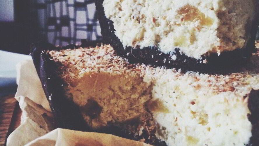 Рецепт кокосового чизкейка с кусочками ананаса